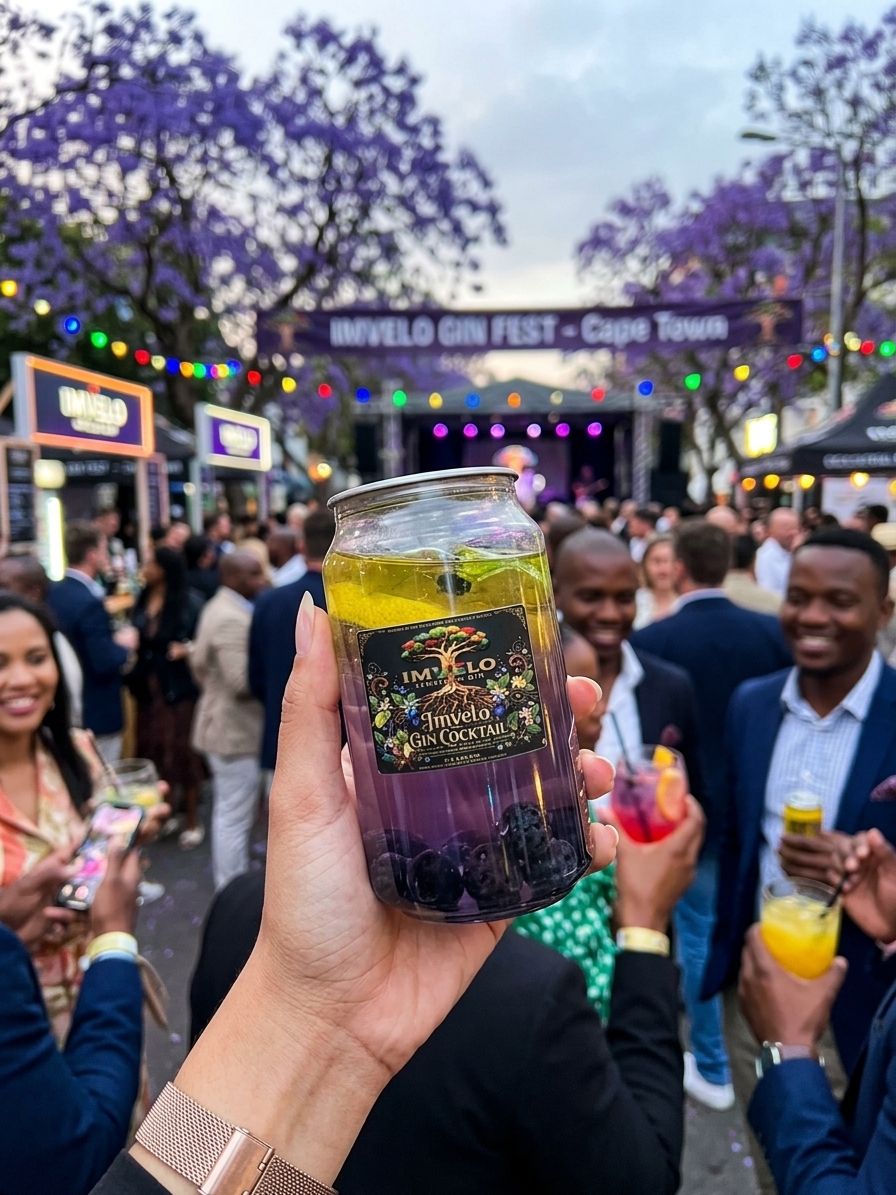Imvelo Gin Cocktail served at the Imvelo Gin Fest in Cape Town